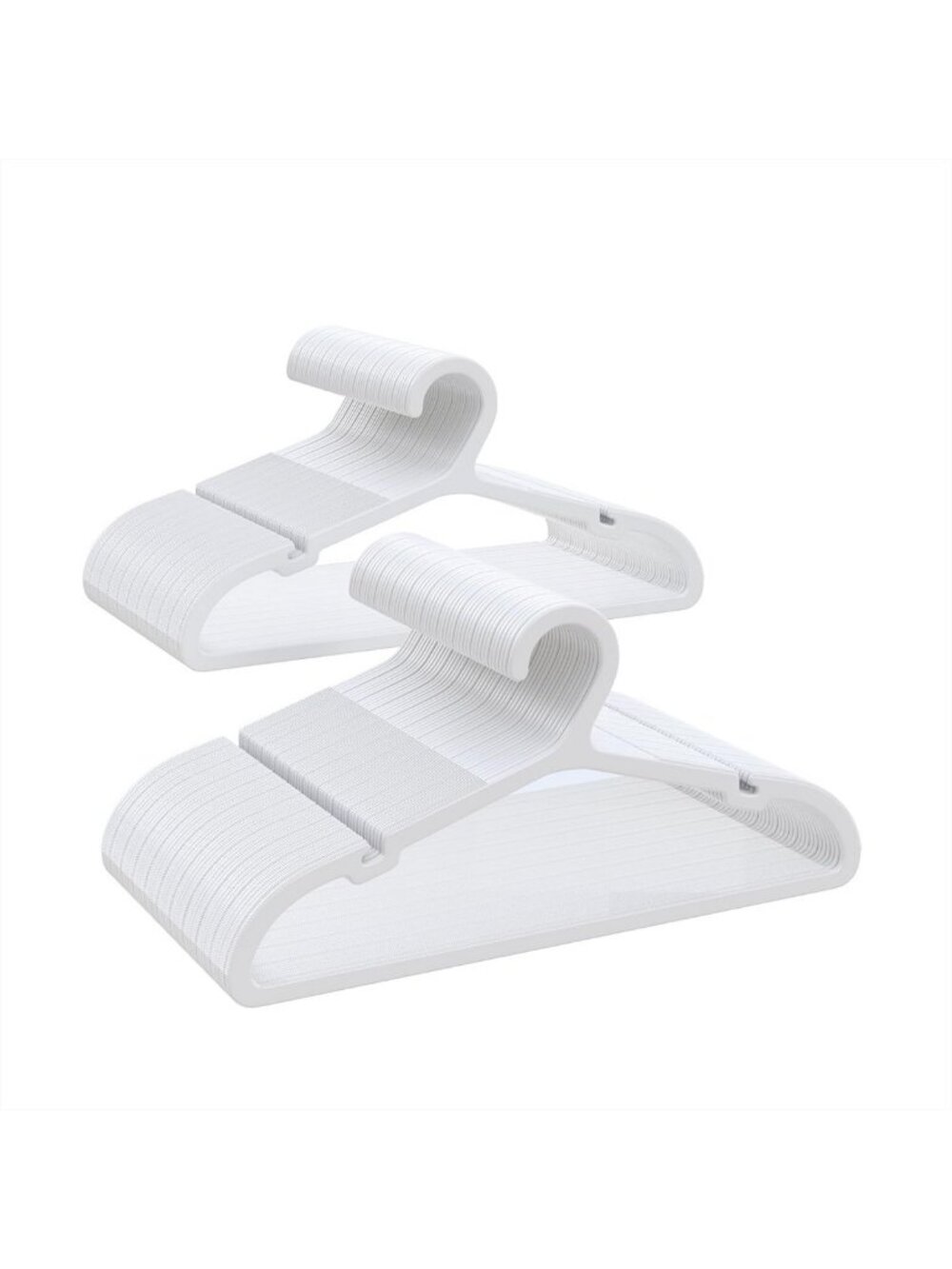 100 Ultra Slim Non-Slip Kids Hangers - Space-Saving Closet Organizer for Ages